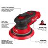 Milwaukee M12 FUEL 6 Inch Random Orbital Sander, 3/16 Inch (Bare Tool), small image number 4