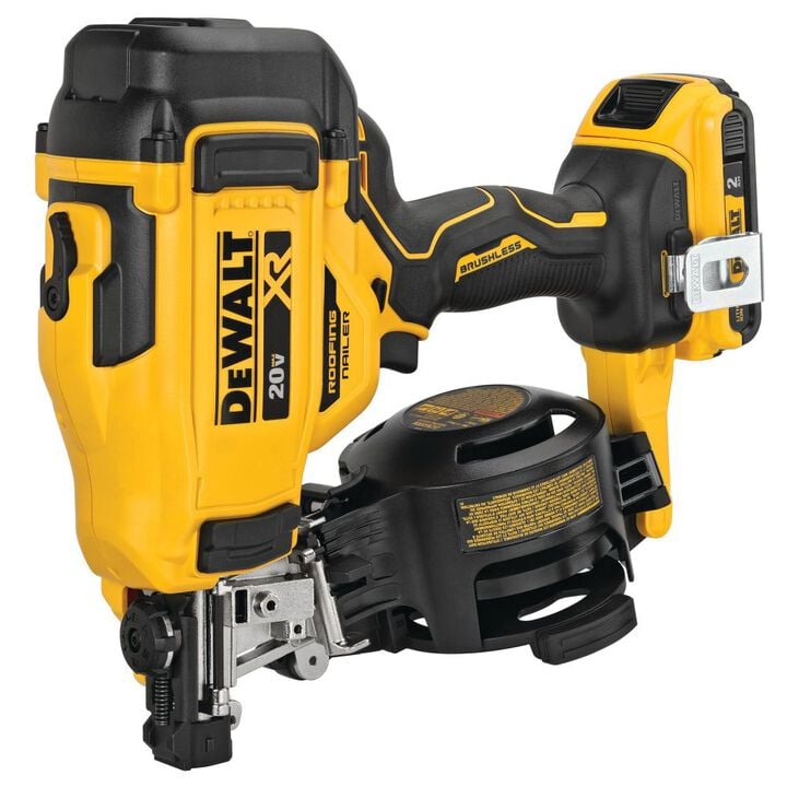 DEWALT 20V MAX 15 Cordless Coil Roofing Nailer Kit, large image number 9