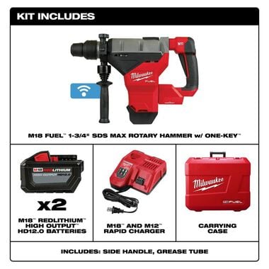 Milwaukee M18 FUEL 1 3/4inch SDS Max Rotary Hammer Kit, large image number 1