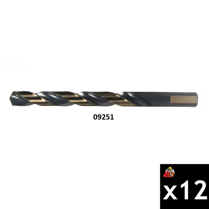 Viking Drill 9/64 Inch Type 240-AQF HSS Jobber Length Drill Bit Bundle, 6 Pieces, large image number 1