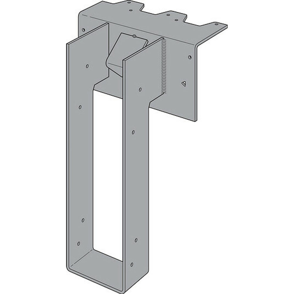 Simpson Strong-Tie 10 Gauge 3-1/2 x 16 In. Joist Gray Coating DGF Fire Wall Hanger, large image number 2