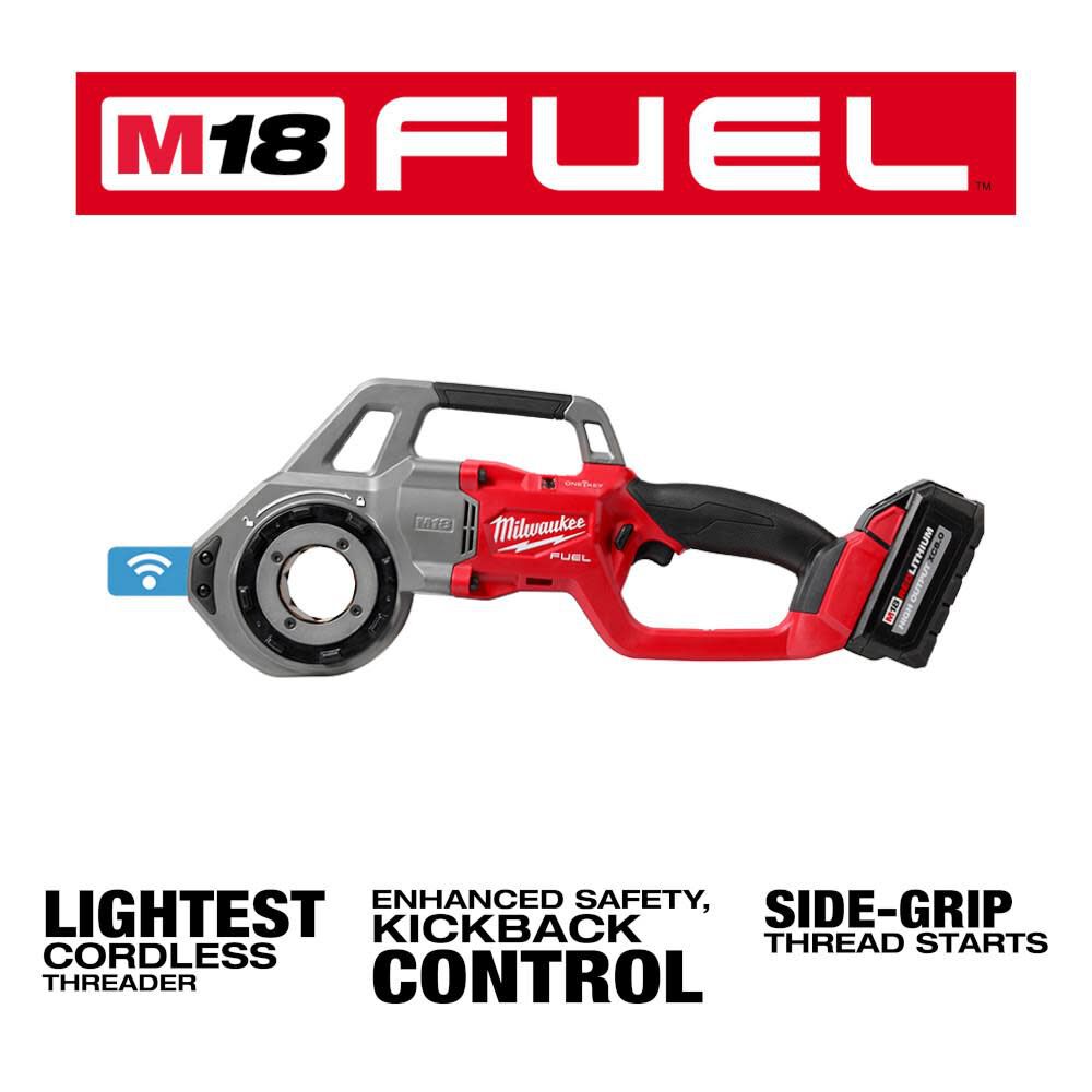 Compact store pipe threader