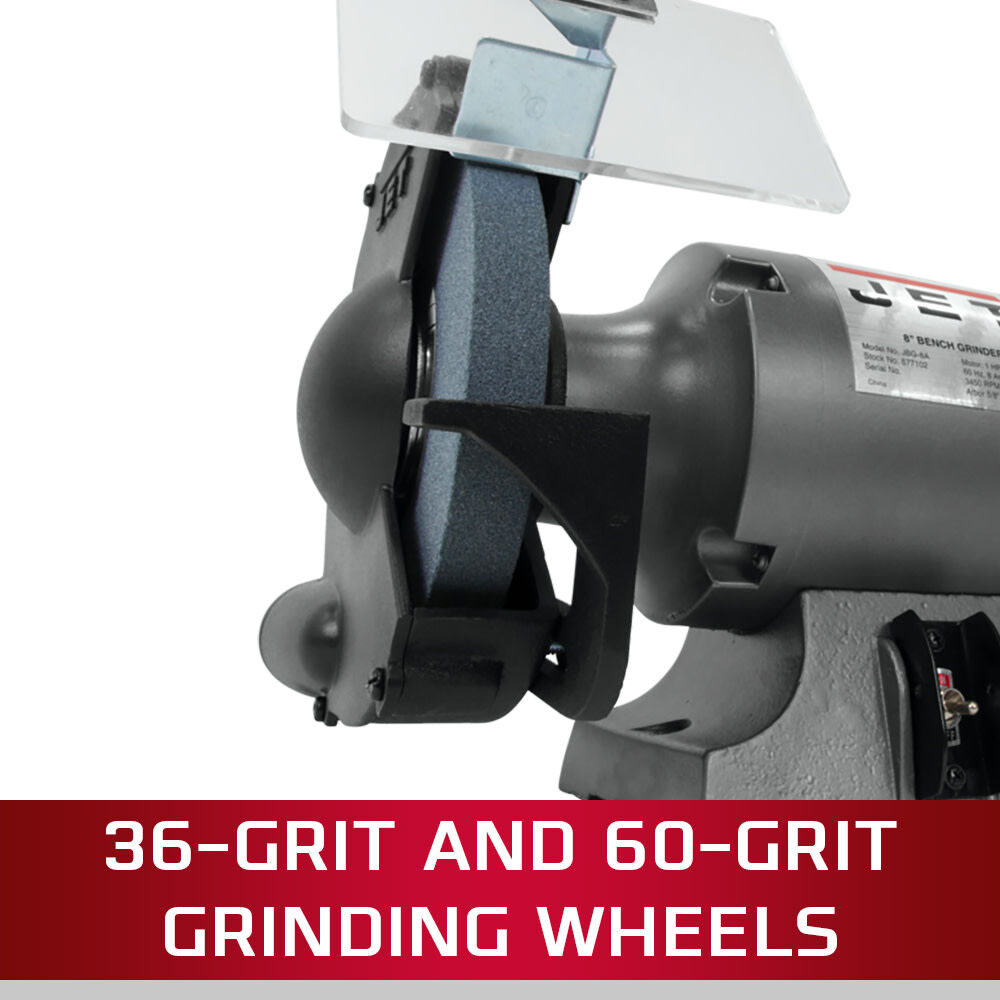 JET 8in Shop Bench Grinder with Stand, large image number 5