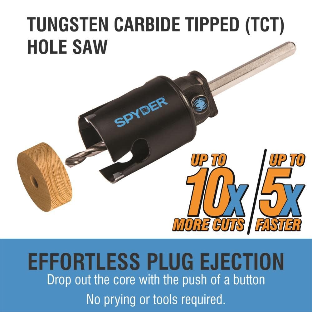 Spyder 1-1/2-In Carbide-Tipped Hole Saw, large image number 2
