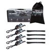 Tie Down 1 Inch x 10 Ft Retractable Ratchet Strap Set, small image number 1
