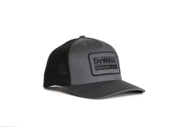 DEWALT Oakdale Trucker Hat with Patch Grey and Black Mesh