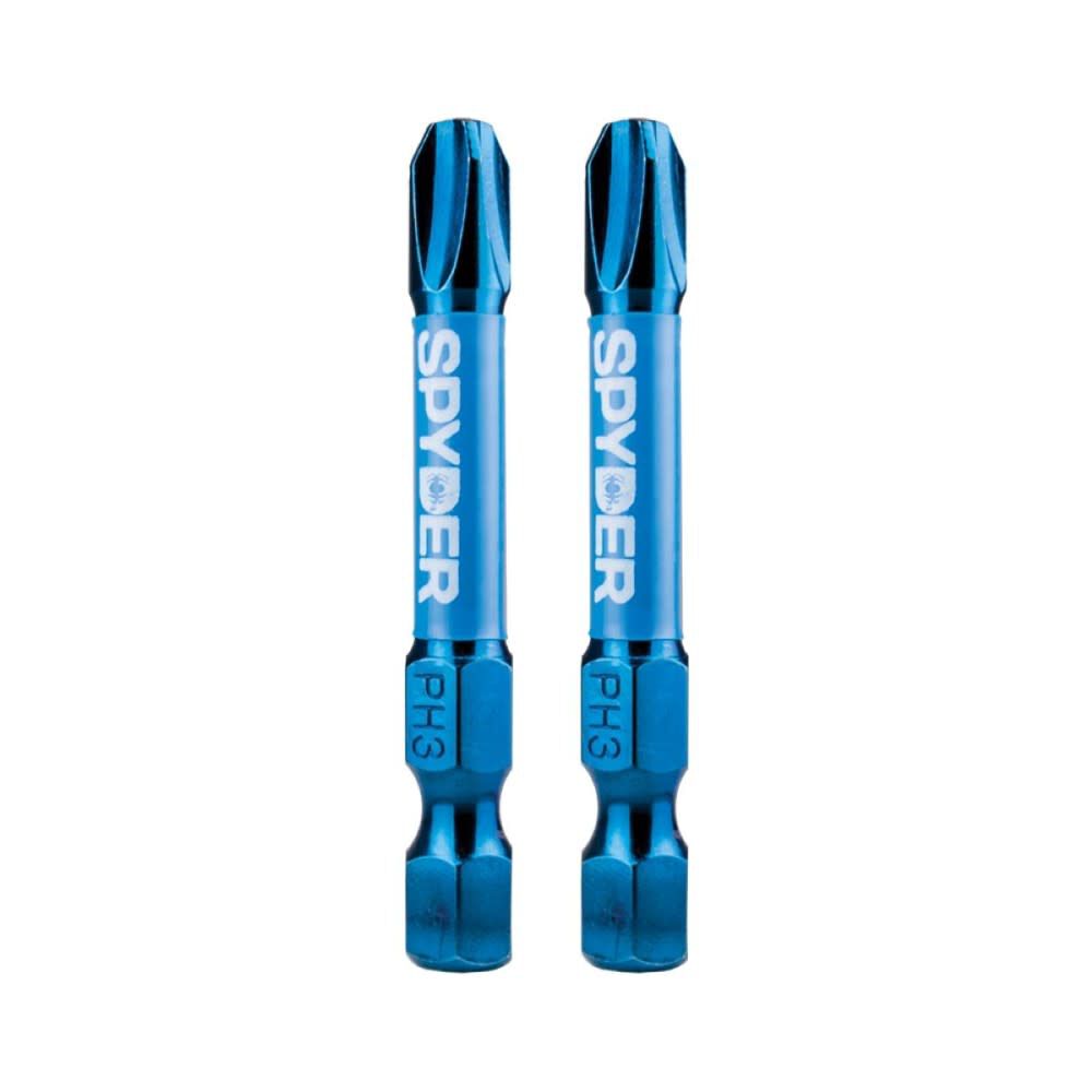 Spyder 2 Inch PH3 Impact Driver Bit, 2 Pieces, large image number 1