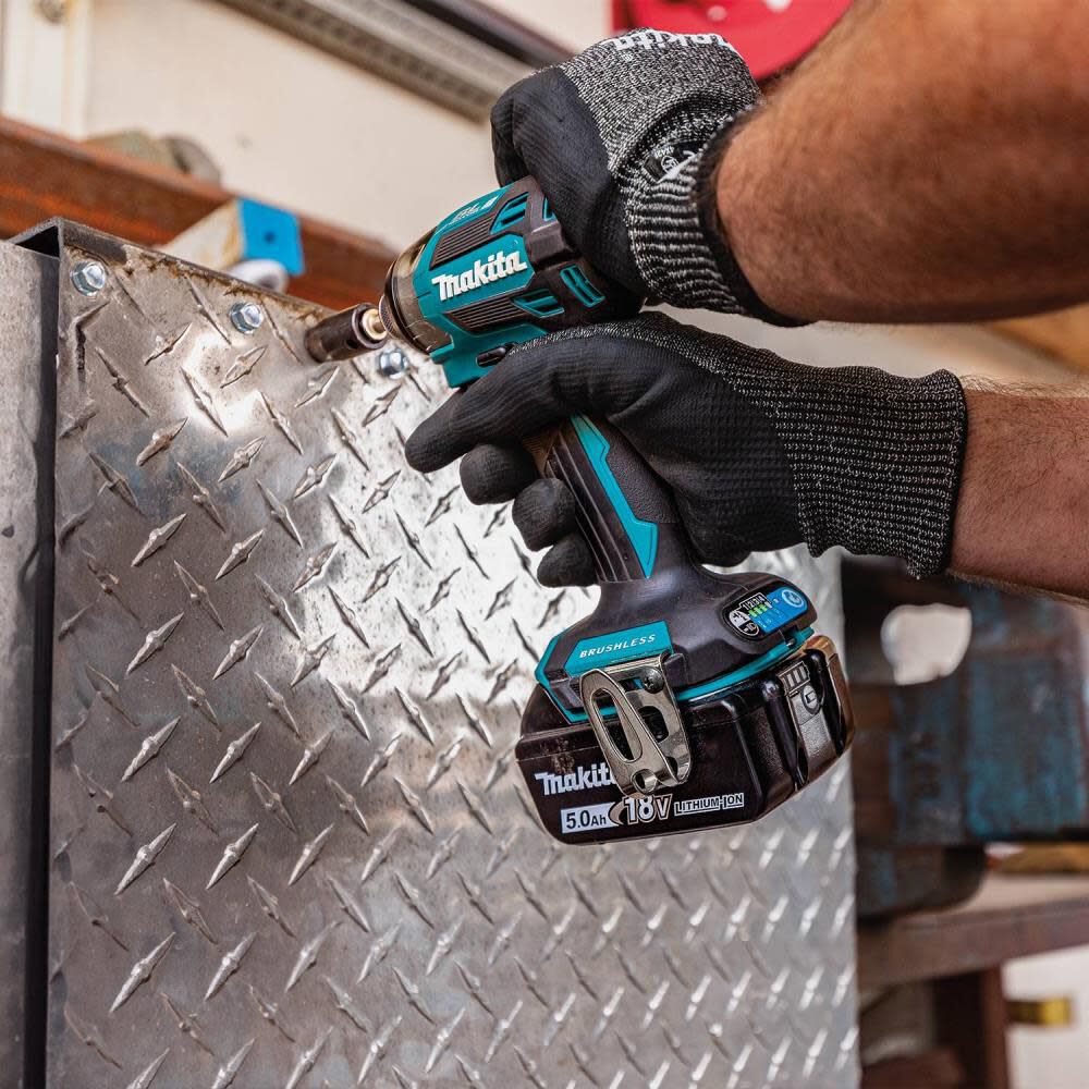 Makita 18V LXT Lithium-Ion Brushless Cordless Quick-Shift Mode 4-Speed Impact Driver 5 Ah Kit, large image number 8
