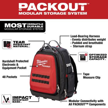 Milwaukee PACKOUT Backpack, large image number 1