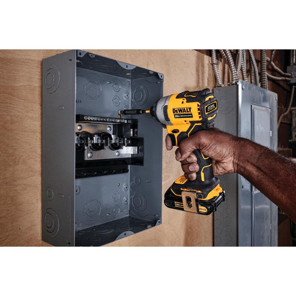 DEWALT 20V Max Brushless Atomic Compact 1/4 Inch Impact Driver & 20V Max XR 5Ah Battery 2 Pack Bundle, large image number 6