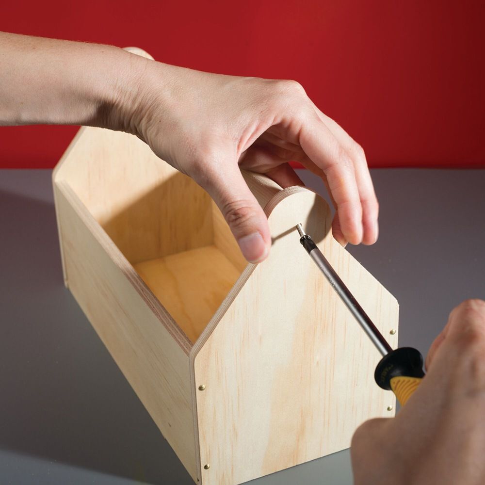 Stanley Jr Kids Wooden DIY Toolbox Kit, large image number 4