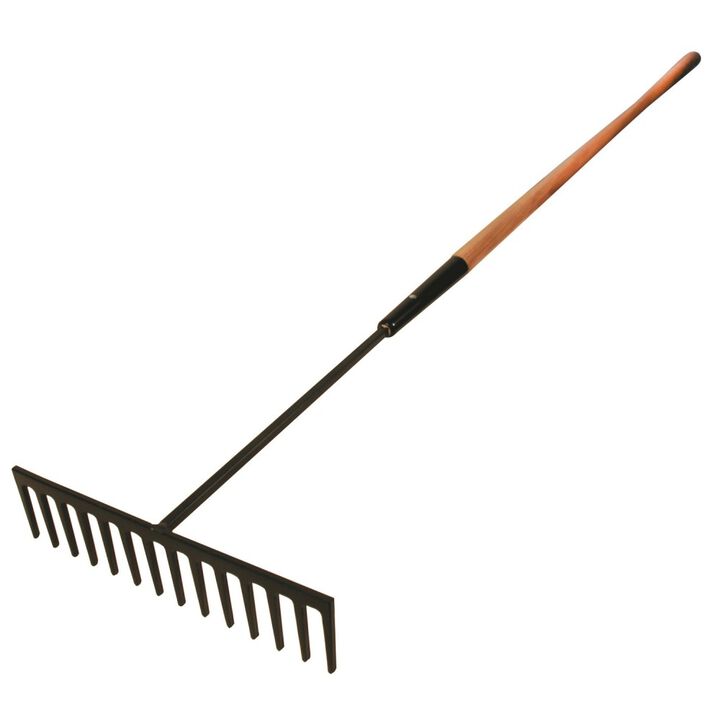 Kraft Tool Co 16 in Long Handled Steel Asphalt Rake, large image number 1