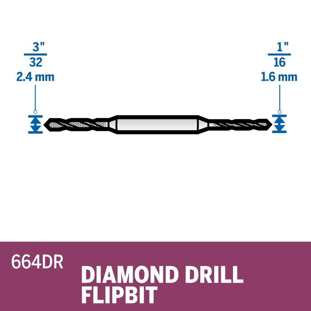 Dremel 664dr new arrivals diamond drill flipbit