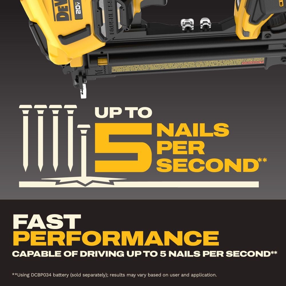 DEWALT 20V MAX XR 18 Gauge Brad Nailer (Bare Tool), large image number 3