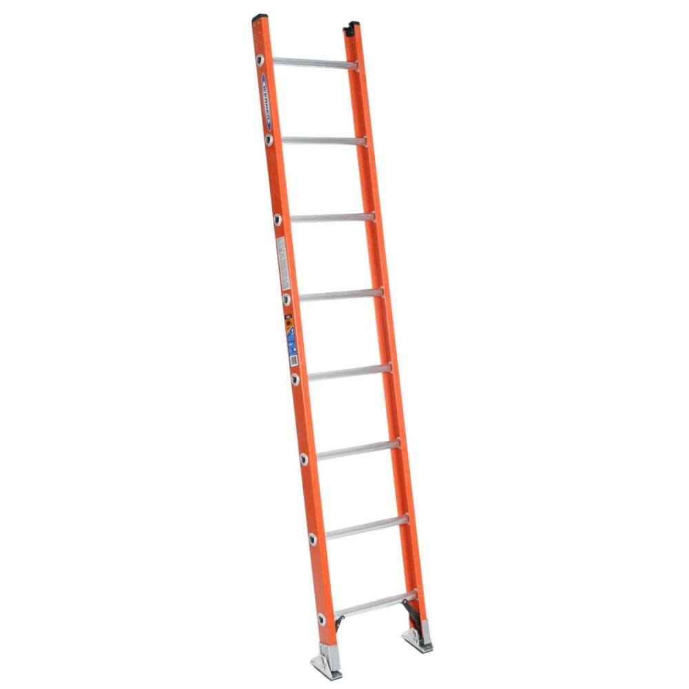 Werner Type IA Fiberglass Straight Ladder, large image number 1