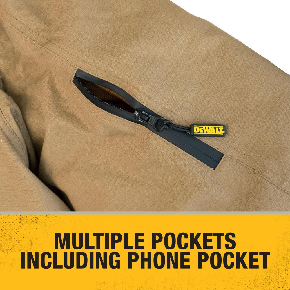 DEWALT Mens Rip Stop Canvas Heated Jacket Kit DCHJ091D1R002 Acme Tools