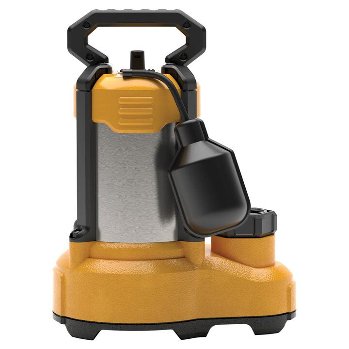 DEWALT 1 HP Stainless Steel/Cast Iron Submersible Sump Pump, large image number 1