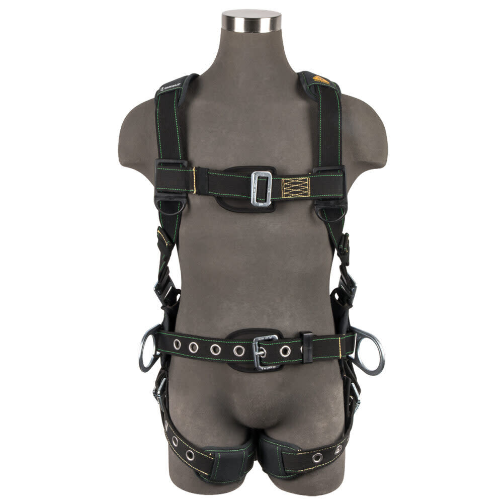Safewaze Arc Flash Construction Harness: 3D, MB Chest, TB Legs, large image number 1
