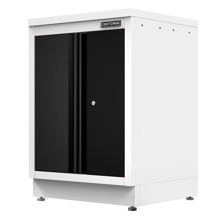 CRAFTSMAN Welded 2-Door Base Cabinet White and Black