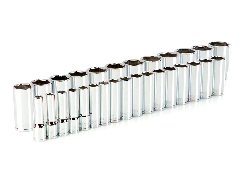 Tekton 1/2 Inch Drive Deep 6-Point Socket Set, 29-Piece (10-38 mm), large image number 1