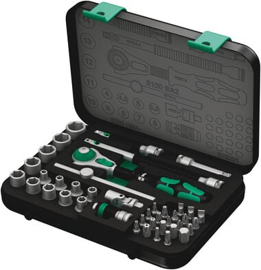 Wera Tools 42pc 1/4in Drive 8100 SA 2 Zyklop Speed Ratchet Set