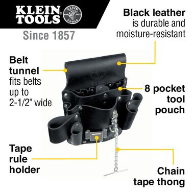 Klein Tools 8-Pocket Tool Pouch, large image number 1