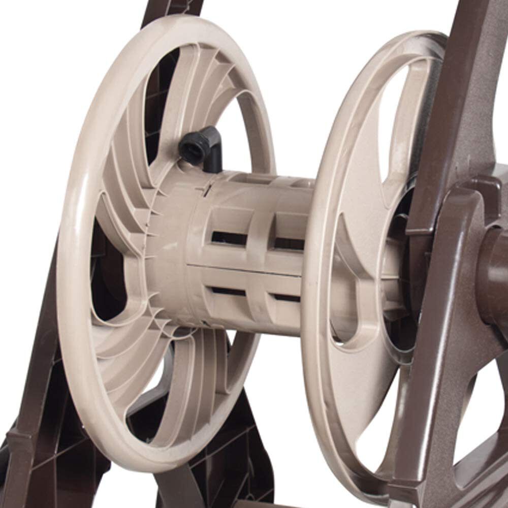 Ames Fold-Down Handle Reel Easy 175 Ft. Poly Hose Cart