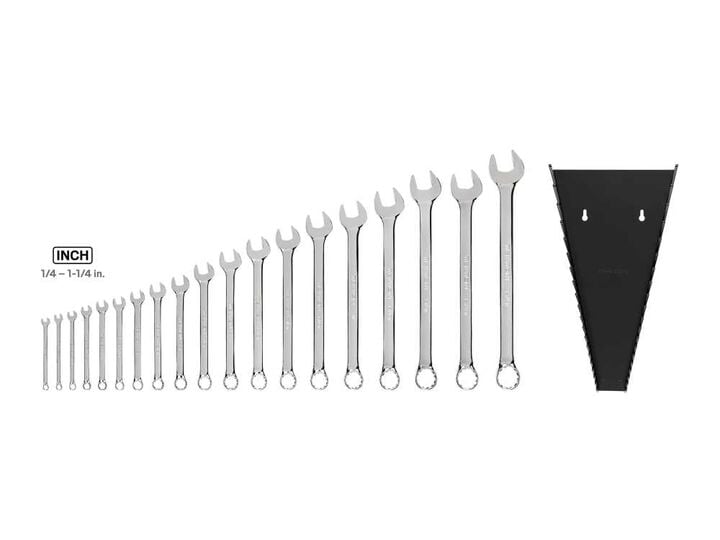 Tekton Combination Wrench Set with Rack, 19 Piece (1/4 - 1-1/4 Inch), large image number 2