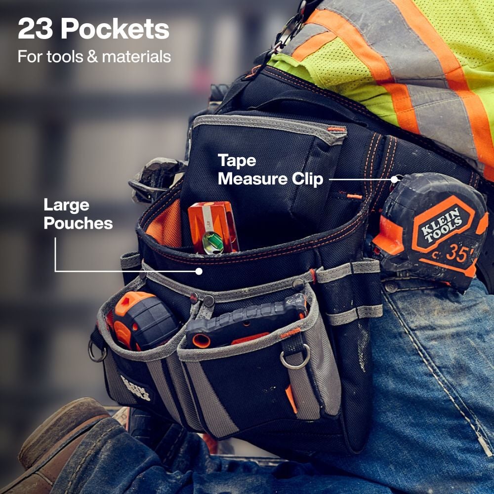 Klein Tools Tool Rig with Suspenders, 23 Pockets, large image number 4