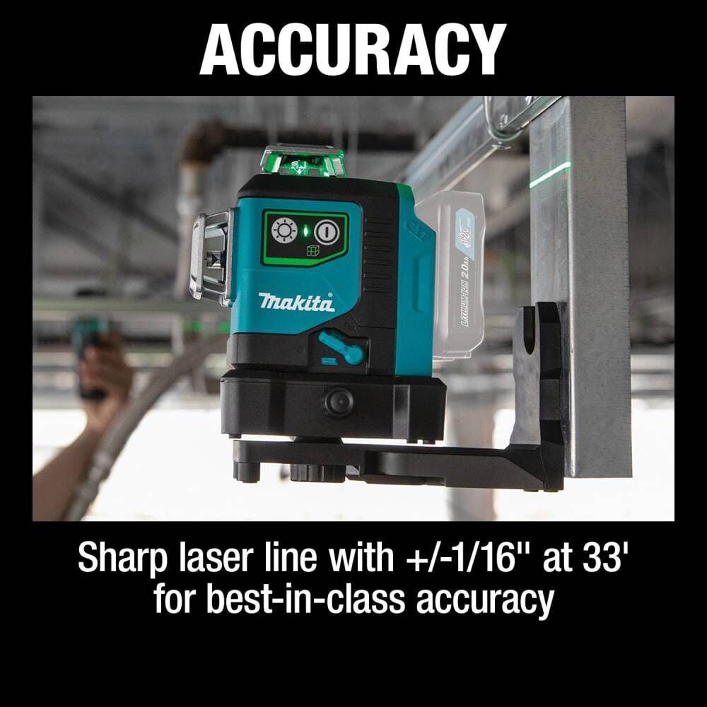 Makita 12V max CXT Self Leveling Green Laser (Bare Tool), large image number 4