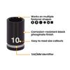 Spyder 3/8 Inch Drive Metric Impact Socket Set with Adapter, 10 Pieces, small image number 5