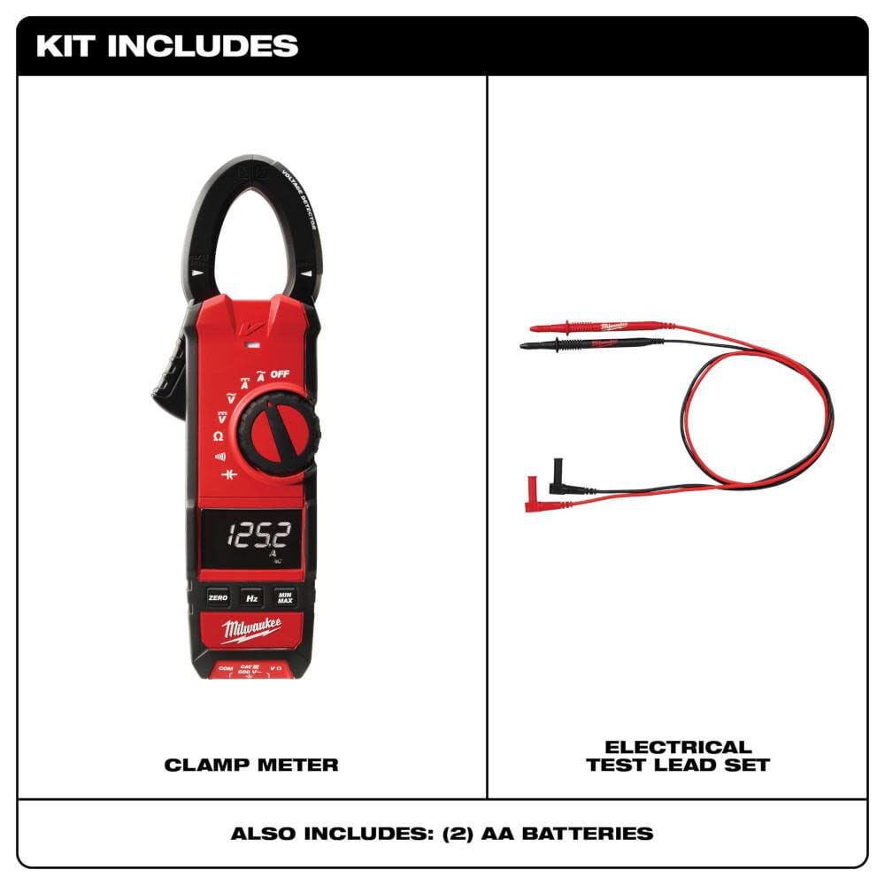 Milwaukee 600a Ac Dc Clamp Meter 2237 20 - Image 2