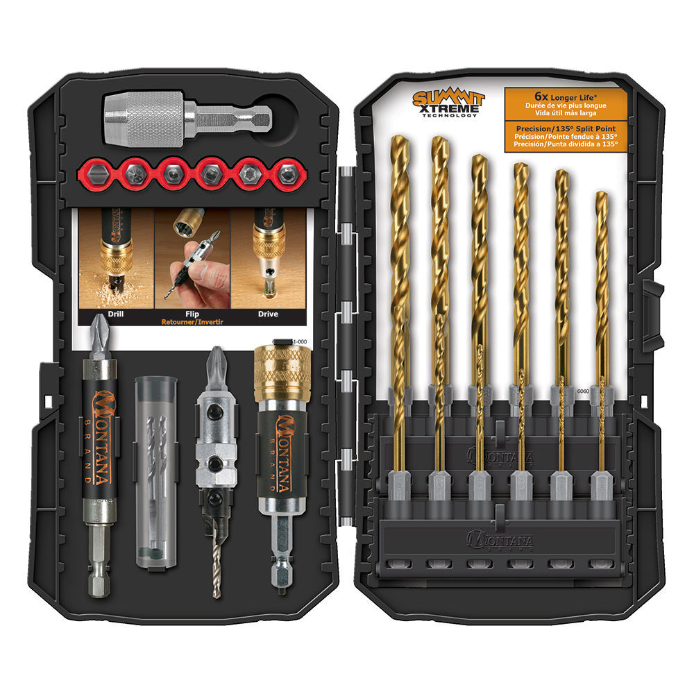 Montana Brand Tools Titanium Coated Wood/Metal Drill & Drive Set 28pc, large image number 2