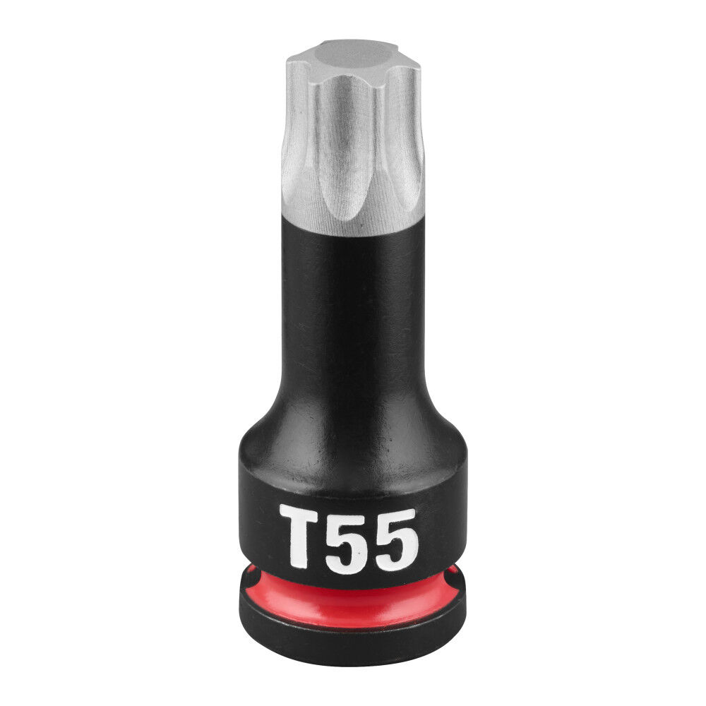 Milwaukee SHOCKWAVE Impact Duty 3/8 Inch Drive 2 Inch Torx T55 Bit Socket - 49-66-7346