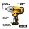 DEWALT 20V MAX XR High Torque 1/2-in Impact Wrench Kit with Detent Anvil, small