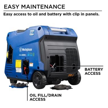Westinghouse Outdoor Power iGen Dual Fuel Inverter Portable Generator 3700 Rated 4500 Surge Watt with Remote Start, large image number 8