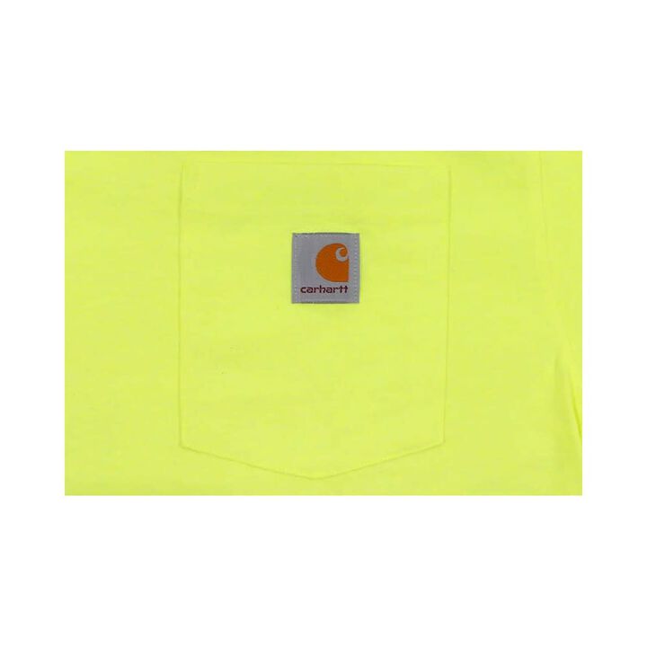 Carhartt Men's Cotton Long-Sleeve T-Shirt, Bright Lime, Small, large image number 3