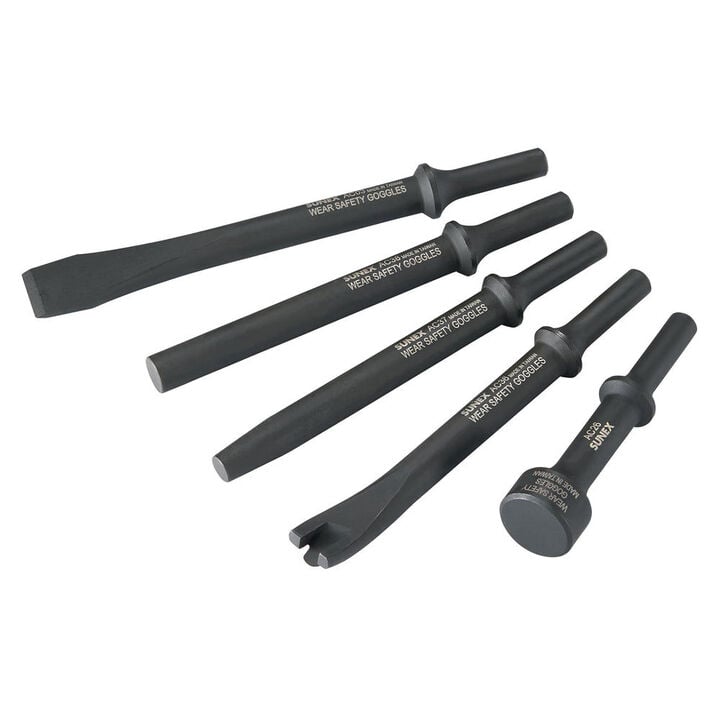 Sunex Standard Air Hammer Chisel Set 5 Pieces