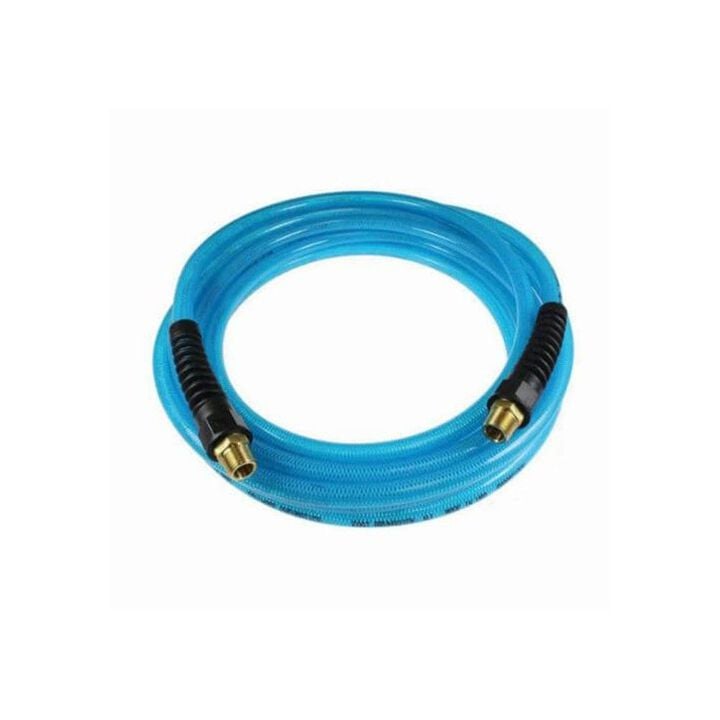 Coilhose 100ft Straight Hose, 1/4in MPT, Blue