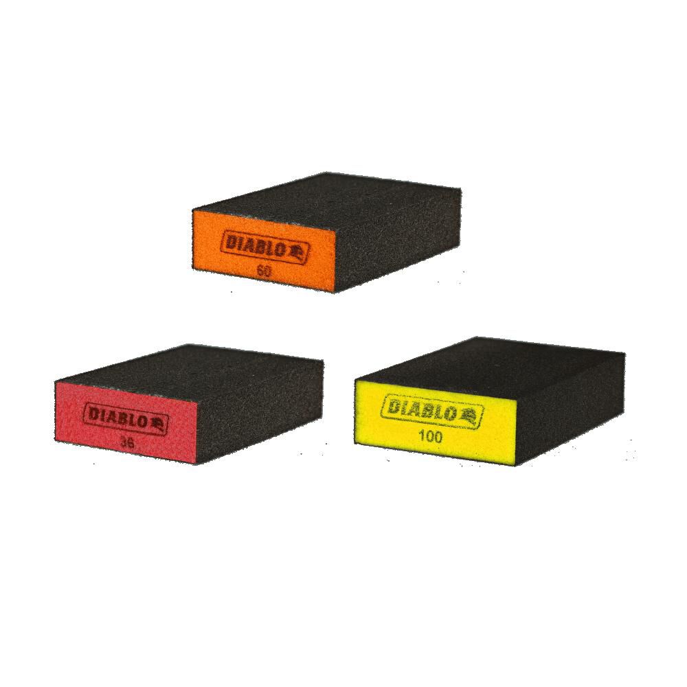 Diablo Tools Flat Sanding Sponge Assorted Pack, large image number 1