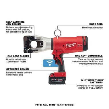 Milwaukee M18 Force Logic 1590 ACSR Cable Cutter, large image number 4