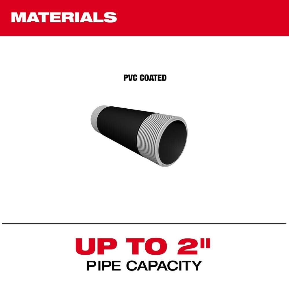 Milwaukee Threading Jaw Inserts For Coated Pipe 49 16 5102 - Image 3