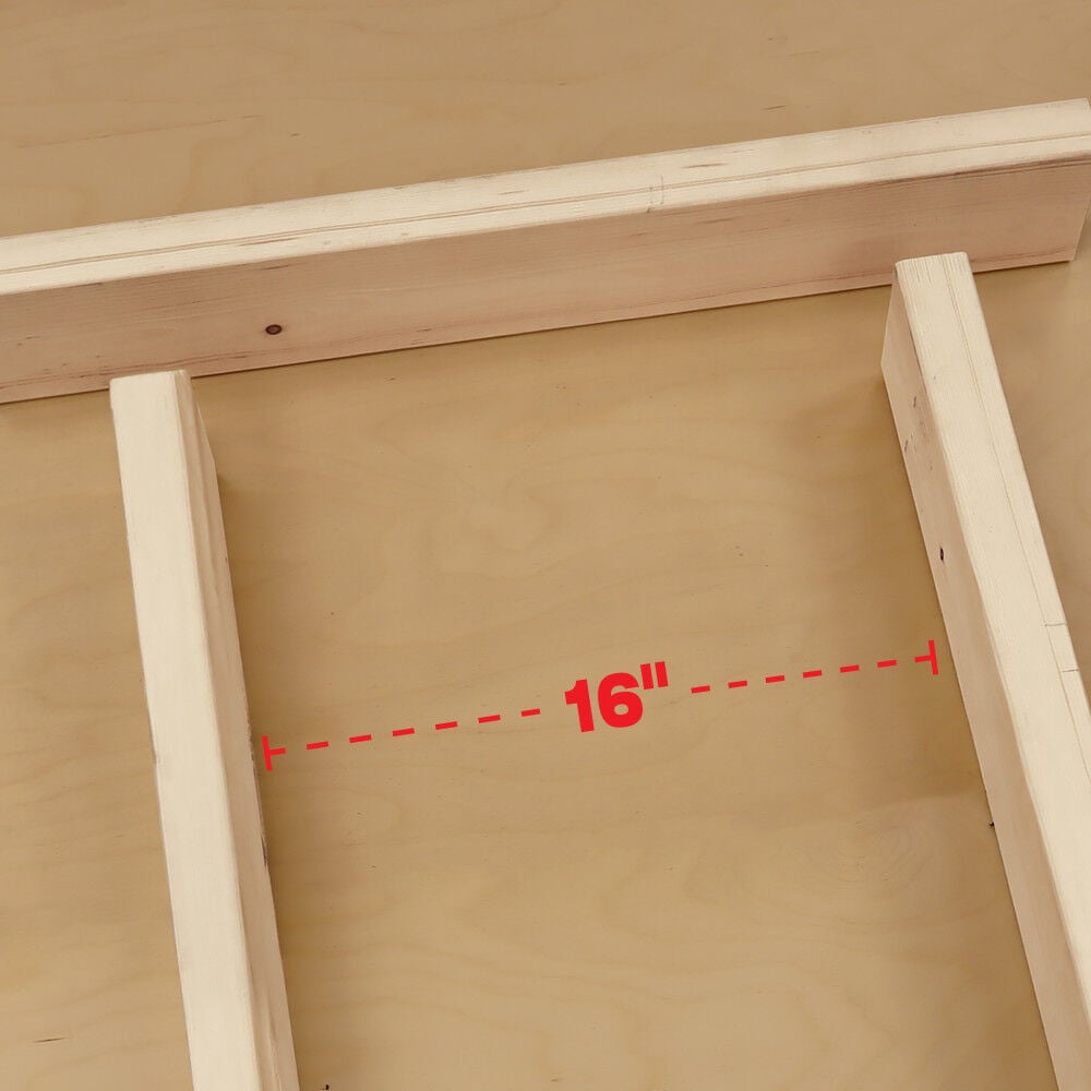 Milescraft 16 Inch Spacing Aluminum Top Mount Handle FrameCrafter, large image number 5