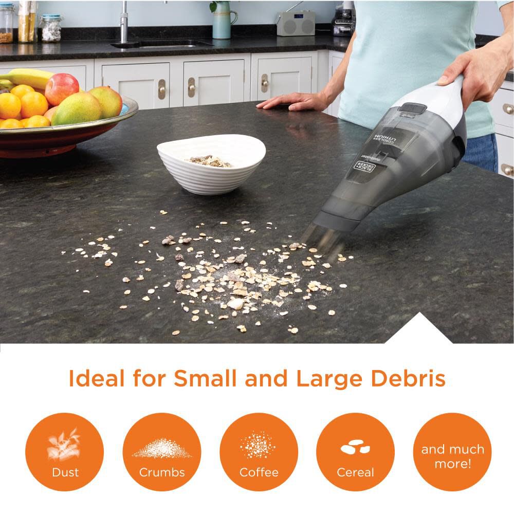 Black and Decker DUSTBUSTER Hand Vacuum White HNVC215B10 from Black and