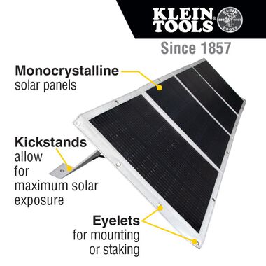 Klein Tools 200W Portable Solar Panel, large image number 1