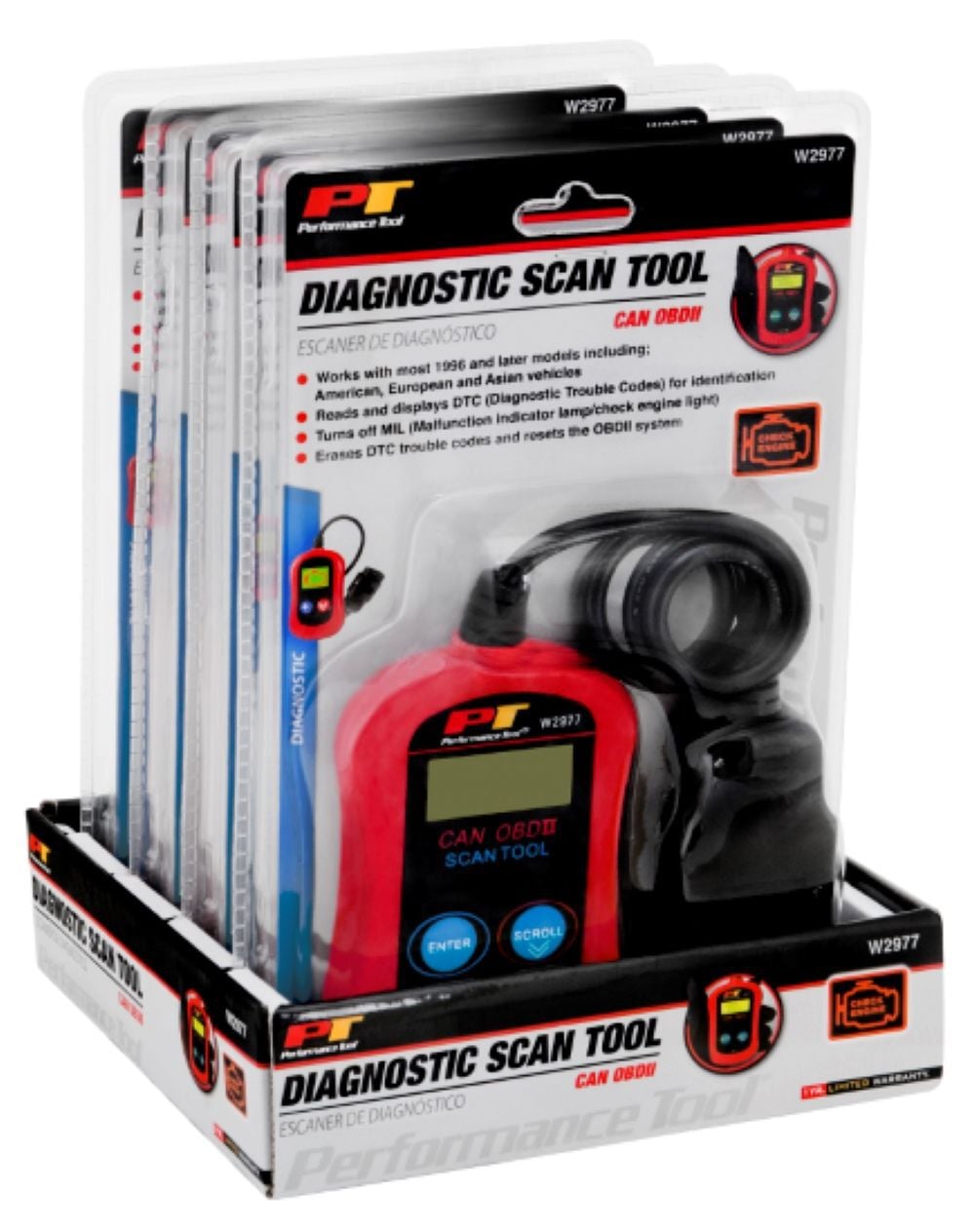 Performance Tool CAN OBD II Diagnostic Scanner Tool, large image number 3