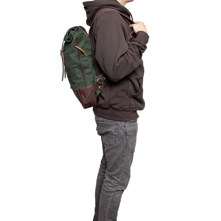 Duluth Pack Deluxe Roll-Top Scout Backpack Black, large image number 4