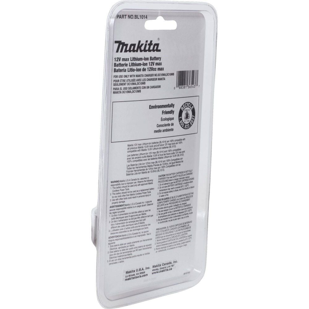 Makita 12V 1.3Ah Lithium Ion Power Tool Battery Pack, large image number 4