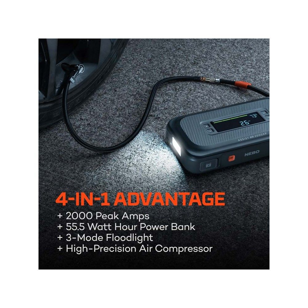 Nebo Assist Air 2000XP Jump Starter with Air Compressor, large image number 4