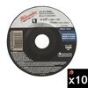 Milwaukee 4-1/2 Inch x 0.045 Inch Type 27 A60T Cut-Off Wheel Bundle, 10 Pieces, small image number 1